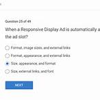 when a responsive display ad is automatically assembled, what's adjusted to fit the ad slot
